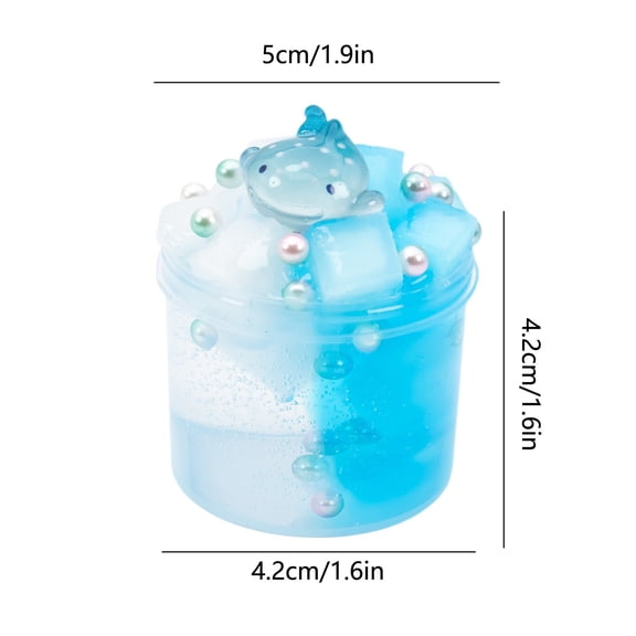 Meggemo Gift 70ml Fruit-Scented Crystal Mud Colored Clay - Vibrant Modeling Dough for Creative Shaping, Ideal for Home Activities & Casual Craft Sessions