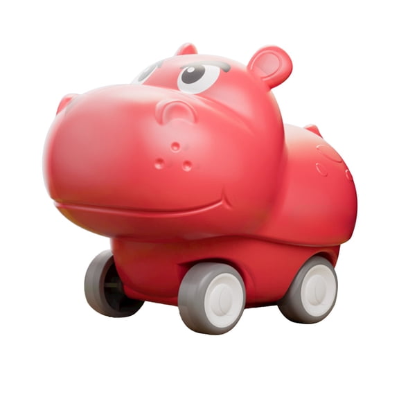 Meggemo Gift Cute Hippopotamus Pet Press Car Toy - Inertial Movement Design, Playful Vehicle for Fun & Engagement