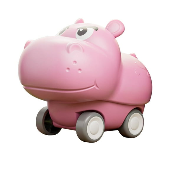 Meggemo Gift Cute Hippopotamus Pet Press Car Toy - Inertial Movement Design, Playful Vehicle for Fun & Engagement