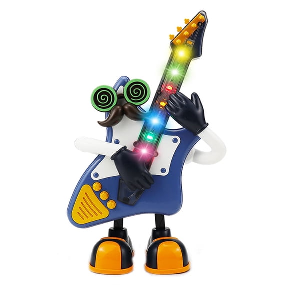 Meggemo Gift Dancing Robot Toy - Music & Light Features, Rocking Saxophone Guitar Design, Interactive Entertainment for Festive and Recreational Moments