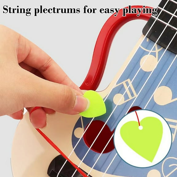 Meggemo Gift Portable Playable Ukulele Toy - Beginner-Friendly Musical Instrument, Early Education Guitar for Birthday & Skill Building