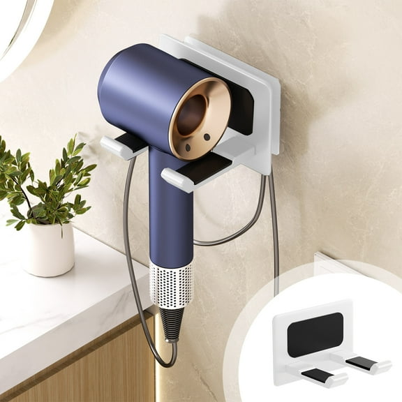 Meggemo Hair Dryer Rack Bathroom Hair Dryer Hanging Rack Hair Dryer Placement Storage Rack Folding Hair Dryer Price Storage Bracket Can Hang Jewelry