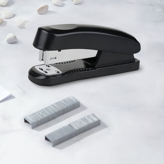 Meggemo Handheld Office Stapler 4.84x2.01x1.57 Inches 25 Sheet Capacity Comfort Grip Durable Construction Effortless Paper Binding For Daily Document Organization