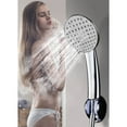thumbnail image 1 of Meggemo Handheld Shower Head with Square Pattern 5 Spray Settings Massage Mist Rainfall Water Flow for Bathroom Wall Mount Replacement High Pressure for Daily Shower, 1 of 8