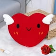 thumbnail image 1 of Meggemo Heart Shaped Plush Throw Pillow Stuffed Animal Toy Soft Sofa Cushion Doll Valentine's Day Gift for Lover Boyfriend Girlfriend Perfect for Home Decor and Daily Use, 1 of 6
