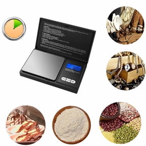 Meggemo High Precision Digital Scale 200g x 0.01g Portable Gems and Necklace Gram Weighing Balance Calibration Weight for Lab Kitchen Craft