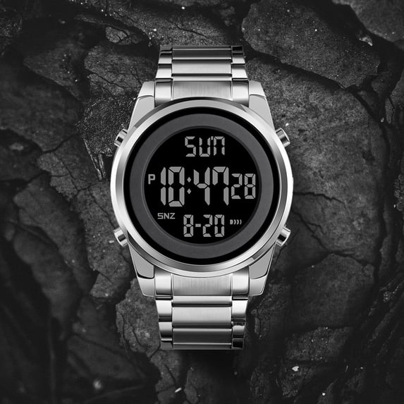 Meggemo Men's Outdoor Sports Digital Watch Water Resistant Shockproof Chronograph Stopwatch Alarm Date Backlight for Running Hiking Camping