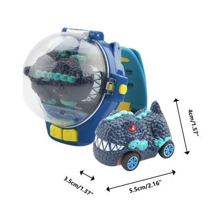 Meggemo Mini Alloy RC Dinosaur Watch Toy - Remote-Controlled Racing Car Design, Ideal for On-the-Go Play & Holiday Gifting for All Ages