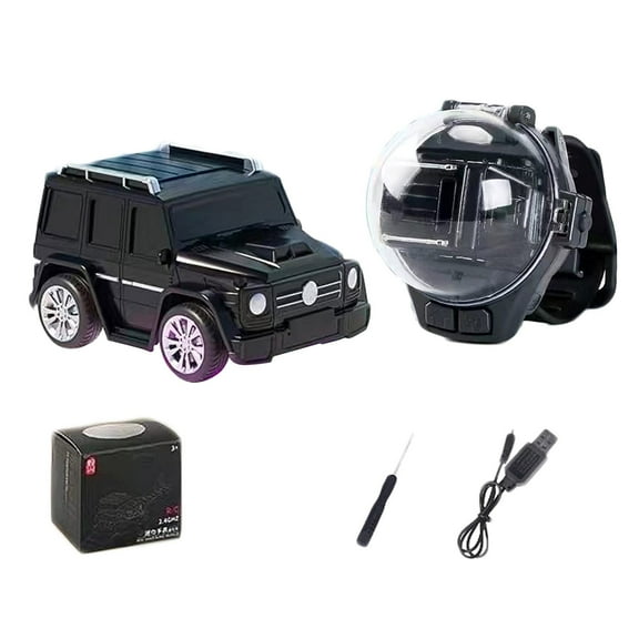 Meggemo Mini RC Watch Car (2.4GHz) - USB-Rechargeable Wrist Racing Toy, Interactive Design for On-the-Go Play & Holidays
