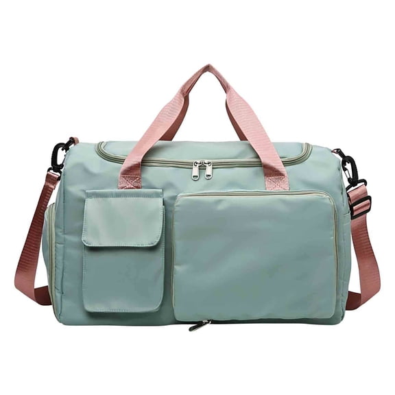 Meggemo Oxford Cloth Large Capacity Tote Bag Durable Travel Bag Roomy Pockets for Clothes Toiletries Travel Outdoor Weekend Getaways