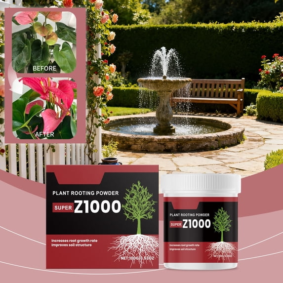 Meggemo Plant Rooting Powder Plant Growth Enhancer Nutrient Rich Fertilizer Powder Efficient Root Growth Promoter for Home Garden Indoor Outdoor Plant Cutting and Growth