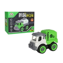 Meggemo RC Screw-Assembly Vehicle Kit - Garbage Truck Building Toy with Detailed Parts, Ideal for Creative Hobby & Holiday Gifting