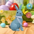 thumbnail image 1 of Meggemo Rattan Woven Effect Bunny Figurine Resin Craft With Natural Looking Texture For Home Tabletop Mantle Shelf Garden Patio Indoor Outdoor Easter Festive Decor, 1 of 6