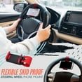 thumbnail image 1 of Meggemo Retractable Steering Wheel Phone Mount Adjustable Clip Car Accessory Secure Hold for Smartphones Safe Driving Navigation Universal Fit for Most Vehicles, 1 of 6