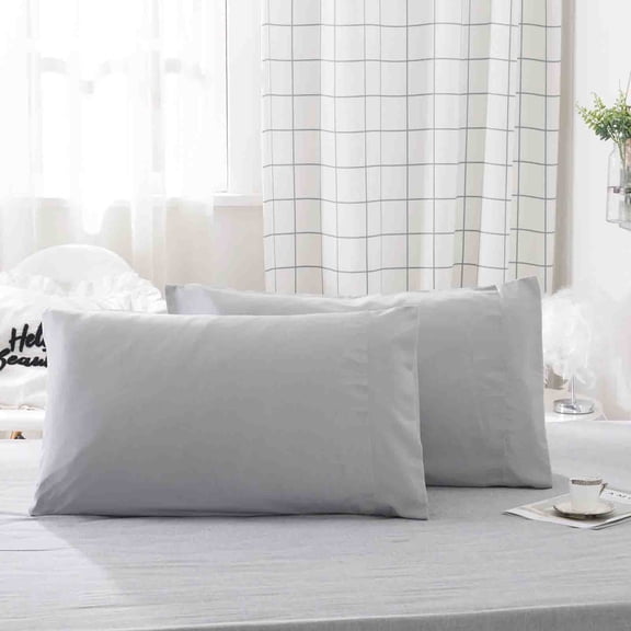 Meggemo Solid Color Pillowcase Pair 20.08x35.43 Inches Soft Comfortable Fabric Design for Bedroom Guest Room Dormitory Adding Style and Comfort to Any Bed