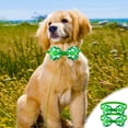 thumbnail image 1 of Meggemo St Patrick's Day Collar Green Shamrock Themed Pet Collar Adjustable For Small Medium Dogs Cats New Festive Decor Accessory For Holiday Celebrations, 1 of 6