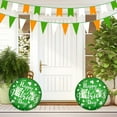 thumbnail image 1 of Meggemo St Patrick's Day PVC Inflatable Ball Green Shamrock Themed Blow Up Ball For s Adults Party Games Outdoor Activities Holiday Celebrations Festive Toys, 1 of 6