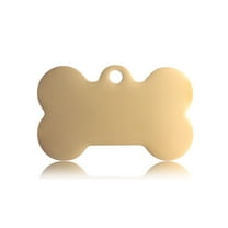 Meggemo Stainless Steel Pet ID Tag Custom Engraved Nameplate for Dogs Cats Anti Lost Identification Tag Personalized Pet Accessory