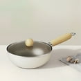 thumbnail image 1 of Meggemo Titanium Crystal Ceramic Small Wok Non Stick Coating for Stir Frying Cooking Home Kitchen Durable Easy to Clean, 1 of 6