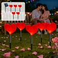 thumbnail image 1 of Meggemo Valentine's Day Solar Powered 5 in 1 Printed LOVE Lights Outdoor Garden Yard Pathway Decor Waterproof LED Landscape Lamp, 1 of 8