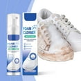 thumbnail image 1 of Meggemo White Shoe Foam Cleaner Removes Stains Dirt from Sneakers Canvas Shoes No Wash Formula Restores Whiteness Easy to Use Shoe Care Essential, 1 of 8