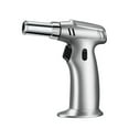 thumbnail image 1 of Meggemo Windproof Straight Flame Lighter Torch No Gas Included for Outdoor BBQ Camping Home Kitchen Baking Ignition Tool Durable Metal Construction, 1 of 7