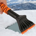 thumbnail image 1 of Meggemo Winter Car Snow Shovel Ice Scraper Heavy Duty Automotive Snow Removal Tool Ergonomic Handle Efficient Deicing for Windshields, 1 of 8