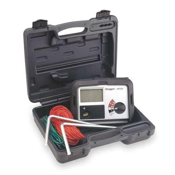 Megger Earth Ground Tester,128 Hz,100VAC DET3TC