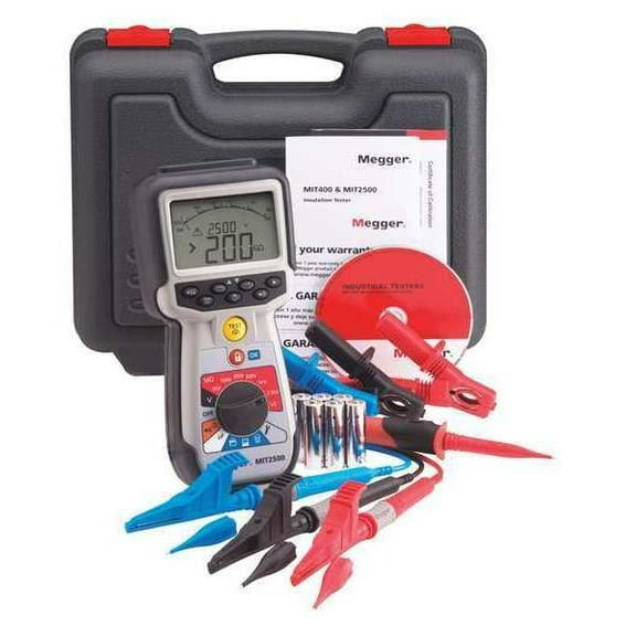 Megger Insulation Tester,Digital/Analog LCD MIT2500