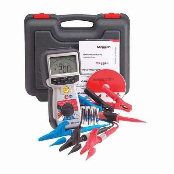 Megger Insulation Tester,Digital/Analog LCD MIT2500