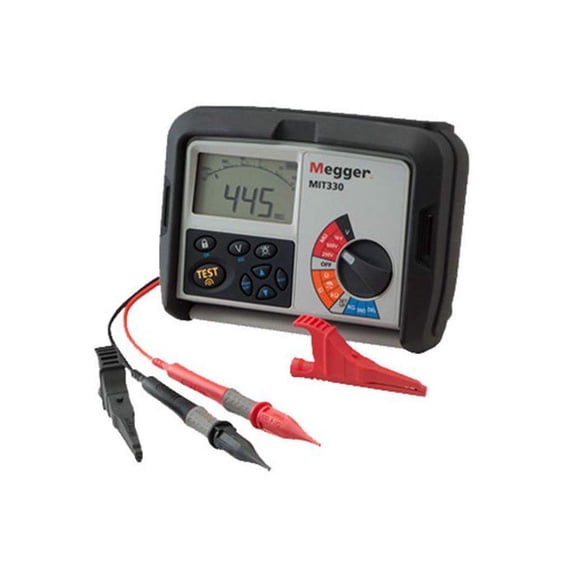 Megger MIT310-EN Insulation Tester, 1000 Megaohms Resistance, 250V, 500V, 1000V Test Voltage