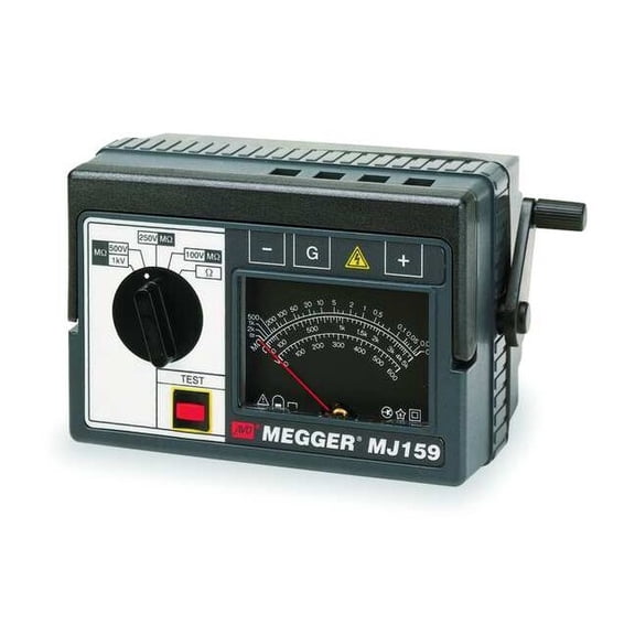 Megger Hand Cranked Megohmmeter,1000VDC MJ159