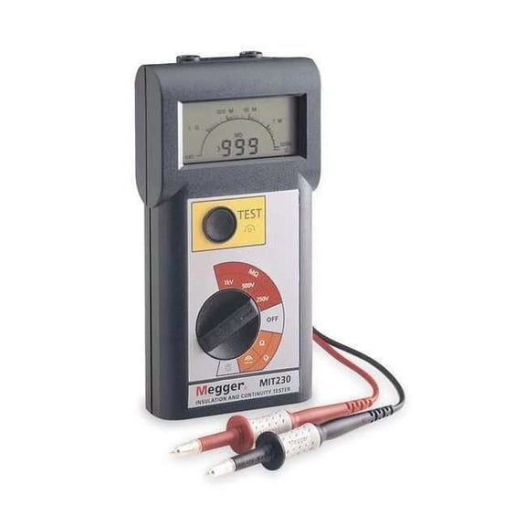 Megger Battery Operated Megohmmeter,1000VDC MIT230