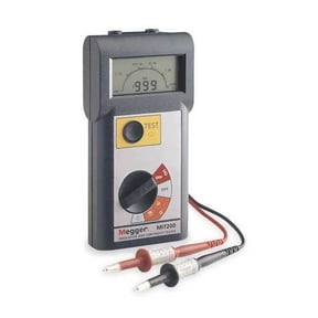 Battery Operated Megohmmeter,500VDC MIT200