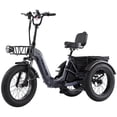 thumbnail image 1 of Meghna 20 inch Electric Tricycle 48V Max Speed 15 MPH Foldable 7 Speed Large Capacity Max Load 275 lbs Black, 1 of 10