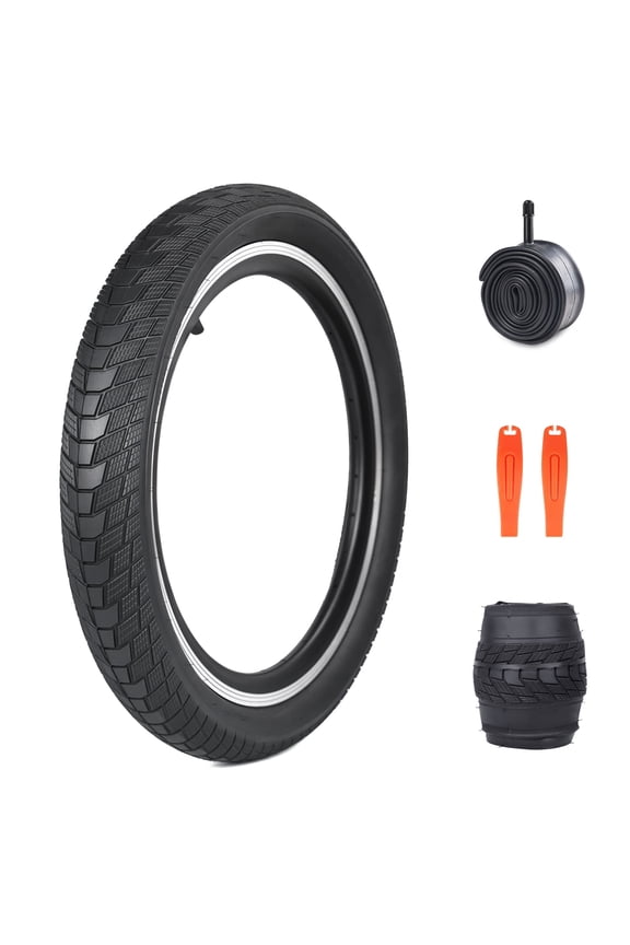 Bike Tire 20x2.4 inch Tire Foldable Replacement All-terrain Heavy Duty 1 Pack with Inner Tubes for BMX Mountain Bike
