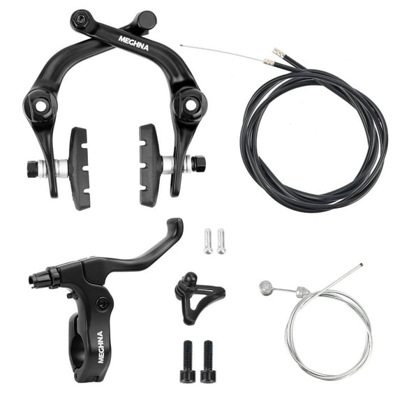 Meghna Bike U-Brakes Set Right Brake Lever with Rear Cable Brake Pads Rim Brake for 22.2 mm Handlebar Suitable for BMX Bicycle