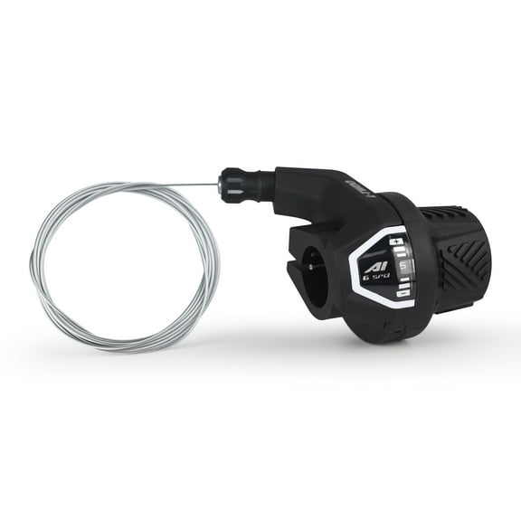 Meghna Bike Shifter Lever 6 Speed Twist Grip Gear with Window Display Shift Cable for Mountain Bike Cruiser Bike