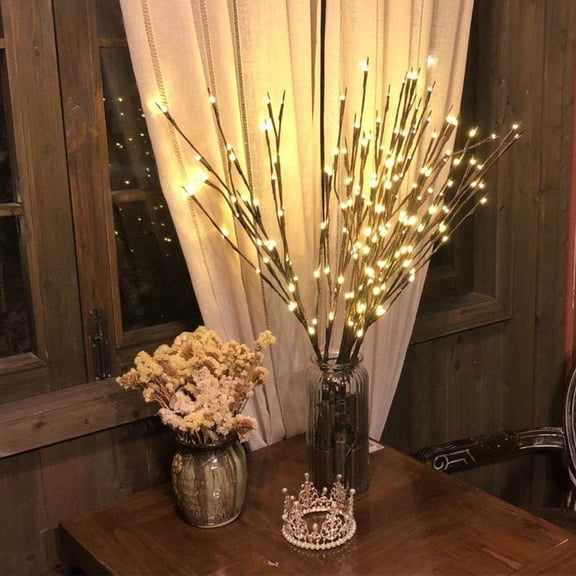 Megngio Simulation branch LED lights rattan lights tree branch lights room bedroom decoration lights string colorful synchronization