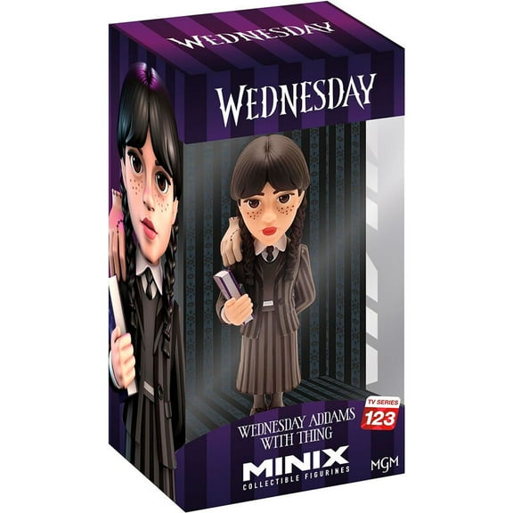 Mego Minx: Wednesday With Thing W3 Collectible Figure 12 cm