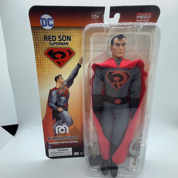 Mego Superman Red Son 8-Inch Figure, Sealed