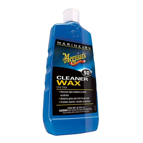 Meguiar's #50 Boat/RV Cleaner Wax - Liquid 16oz | Bundle of 5