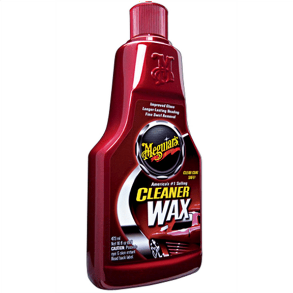 Meguiars Cleaner Wax Liquid Wax Cleans, Shines and Protects in One Easy Step A1216, 16 oz
