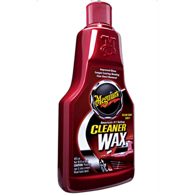 Meguiar's Cleaner Wax Liquid Wax Cleans, Shines and Protects in One Easy Step A1216, 16 oz