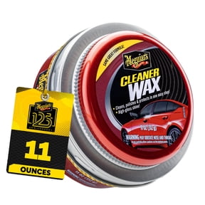 Meguiar's Cleaner Wax - Paste Wax Cleans, Shines and Protects in One Easy Step - A1214, 11 Oz, Paste