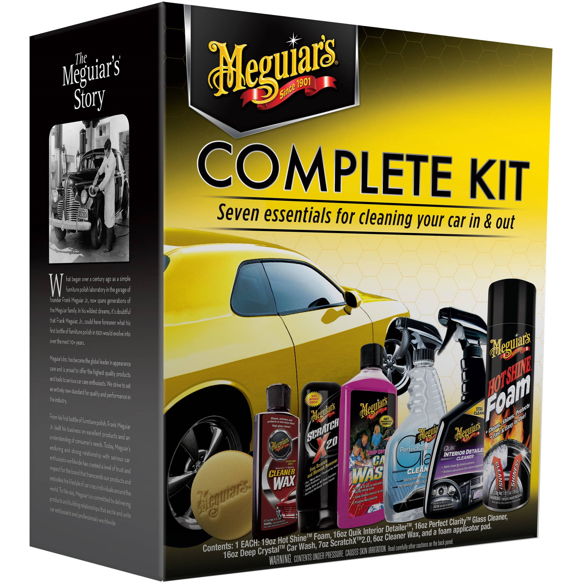  Meguiar's Ultimate Car Care Kit – Premium Detailing Kit For  Your Car – G55048 : Automotive