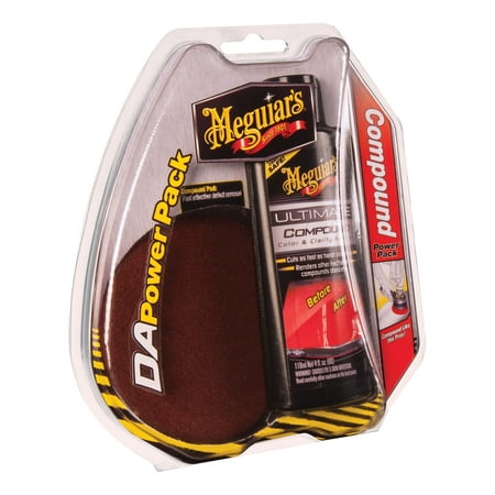 Meguiar's DA Compound Power Pack – Ultimate Compound & DA Power Pad for Easy Defect Removal, G3501