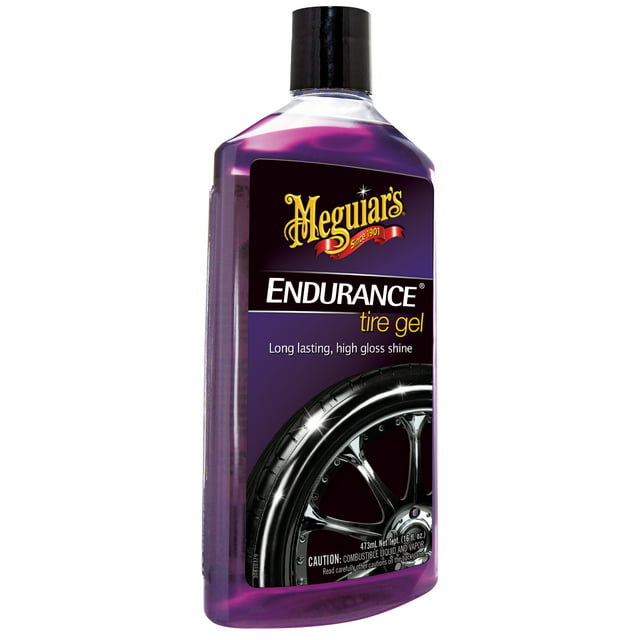 Meguiar's Endurance Tire Gel, Rich Purple Liquid, Glossy Shine - Tire Care, 16 Oz