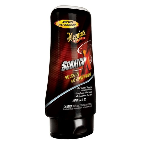 Meguiar’s Scratch-X, Car Scratch Remover, Car Paint Scratch Repair for Fine Scratches & Blemishes, Restores Clarity, Use On Glossy Exterior Paint and Clear Coats On Trucks & Suvs - 7 Fl Oz Bottle