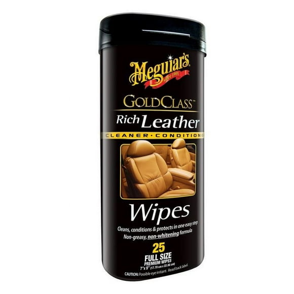 Meguiar's G10900 Conditioner Wipes Automotive Cleaners, 25 Piece